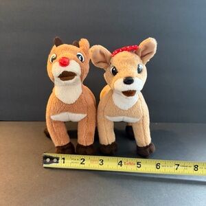 Rudolph Island of Misfit Toys Clarice & Rudolph Plush Ornament 6.5" Stuffins